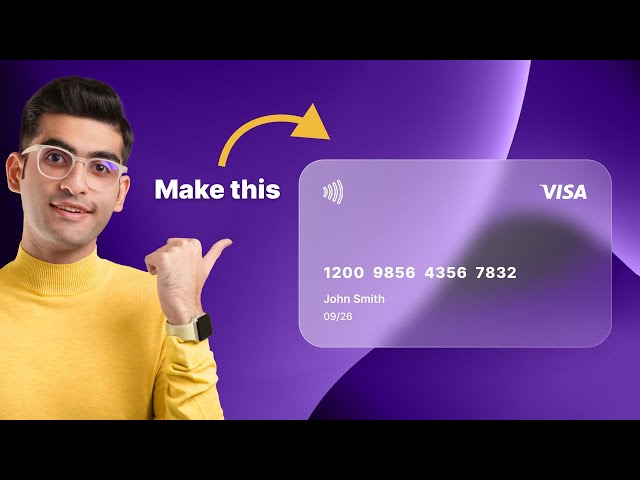 Create a Modern Glassmorphism Card in 4 Minutes | Figma Tutorial