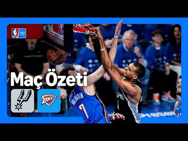 San Antonio Spurs - Oklahoma City Thunder | Maç Özeti | 7. Maç | NBA Playoffs | Prime Video Türkiye