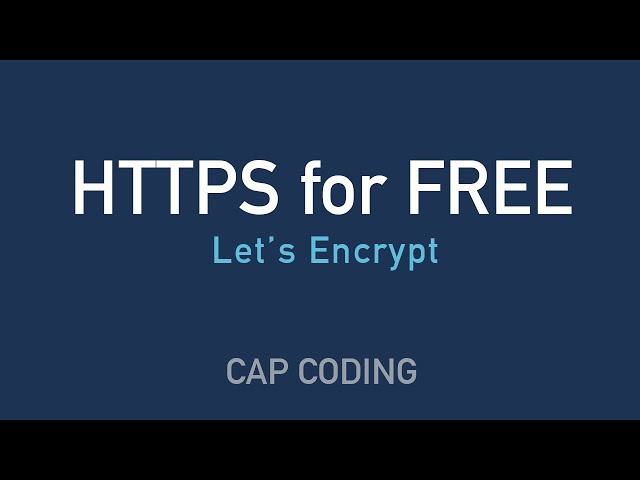 Get trusted SSL certificate (https) for free with Let's Encrypt and Certbot