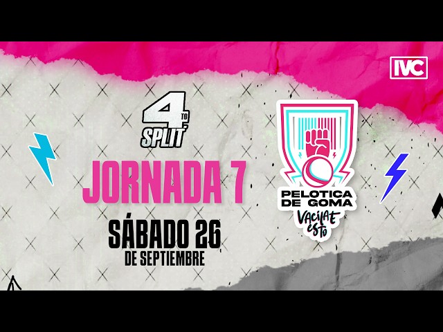 EN VIVO: PELOTICA DE GOMA | Jornada 7 - Sábado 26 de septiembre | 4to split 📌