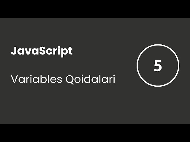 JavaScript Introduction | Lesson 5