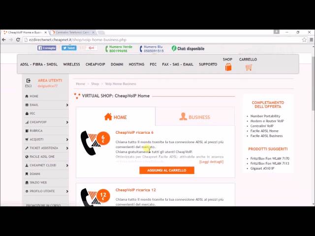 Come attivare i coupon per il traffico VoIP gratis su prodotti Ezdirect