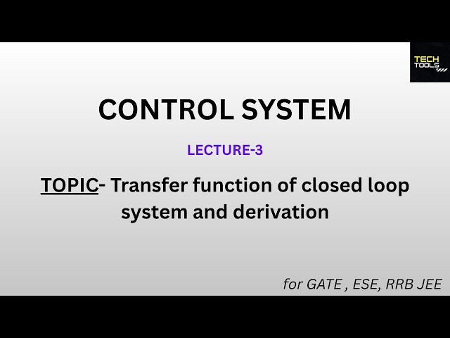 CLTF( Closed loop transfer function) Derivation, CONTROL SYSTEM