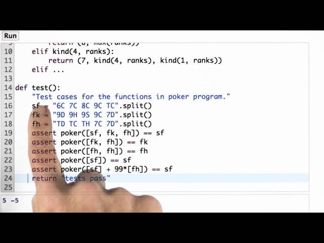 Testing Hand Rank - Design of Computer Programs