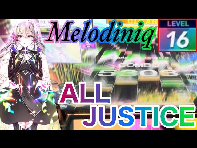 【CHUNITHM】Melodiniq ULTIMA Lv.16  ALL JUSTICE(1009800) 手元