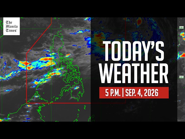 Today's Weather, 5 P.M. | Sept. 4, 2026