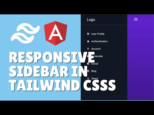 How to make responsive sidebar in Tailwind css?