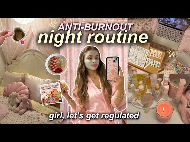 ultimate anti-burnout NIGHT ROUTINE 🌙  tips that actually helped me + cozy rituals