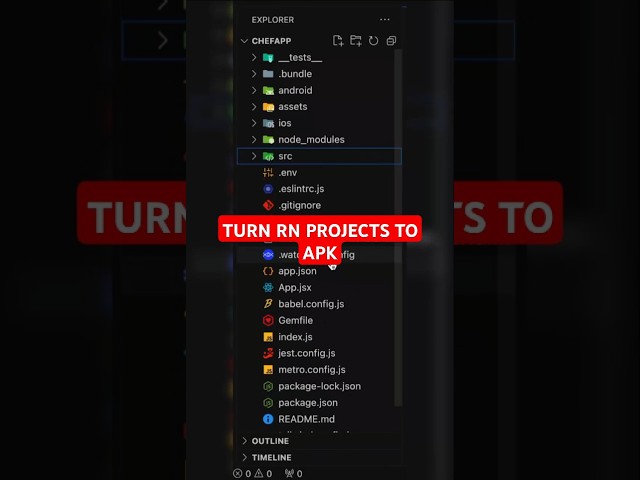 Turn react Native project to an APK