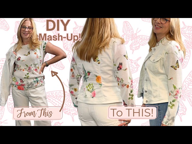 Denim Jacket + Sweater = DIY Upcycle!