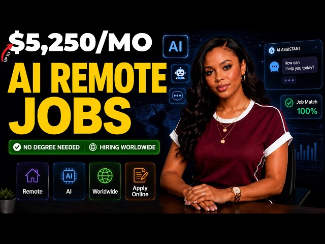 5 Remote AI Jobs | No Experience | Hiring Worldwide!