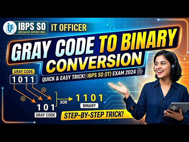 Gray code to binary conversion topic ibps so 