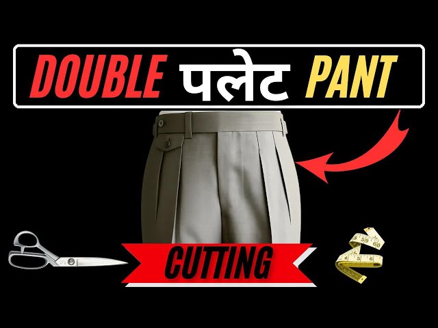 Very Easy Double Pleated Pant Cutting | Pant Cutting and Stitching for Beginners | @Mastercut786