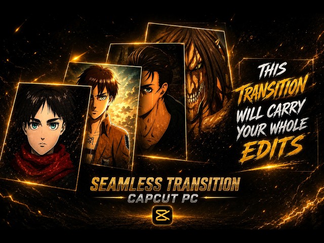 Seamless Transition Tutorial Capcut pc🔥|How to make transition in capcut|Capcut pc tutorials #capcut