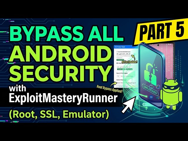 Bypass All Android Security with ExploitMasteryRunner | Part 5 (Root, SSL, Emulator)