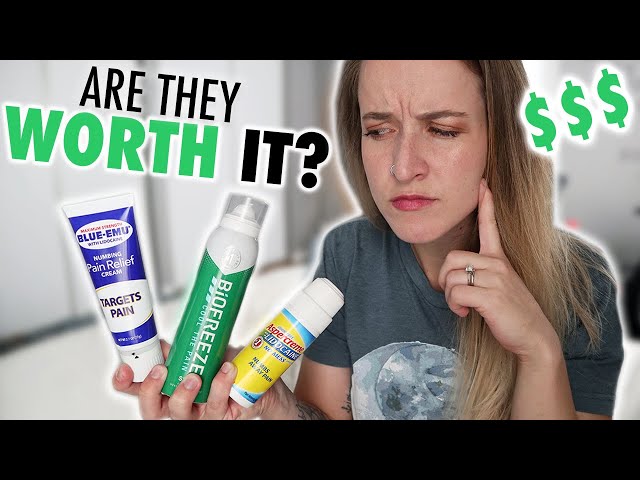 Are These Pain Relief Creams WORTH It? Chronic Pain Patient Reacts! (Biofreeze/Blu Emu/Aspercreme!)