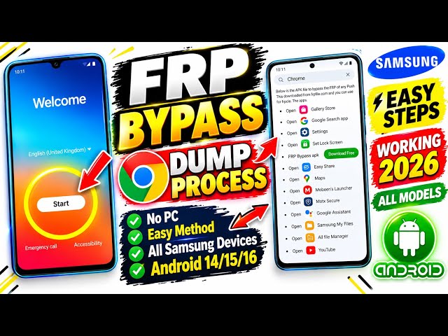 2026 NEW METHOD! All Samsung FRP Bypass 🔓 | Android 12/13/14 | Google Account Unlock