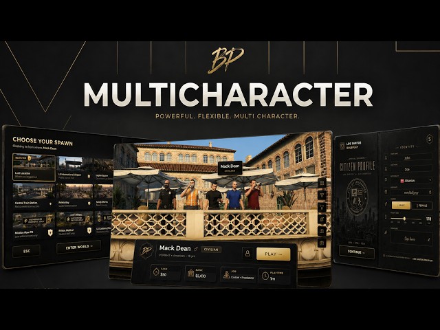 BP_Multicharacter - A cinematic FiveM multicharacter script