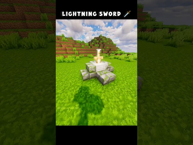 How to Build a Lightning Sword in Minecraft ⚡ | Step-by-Step Tutorial