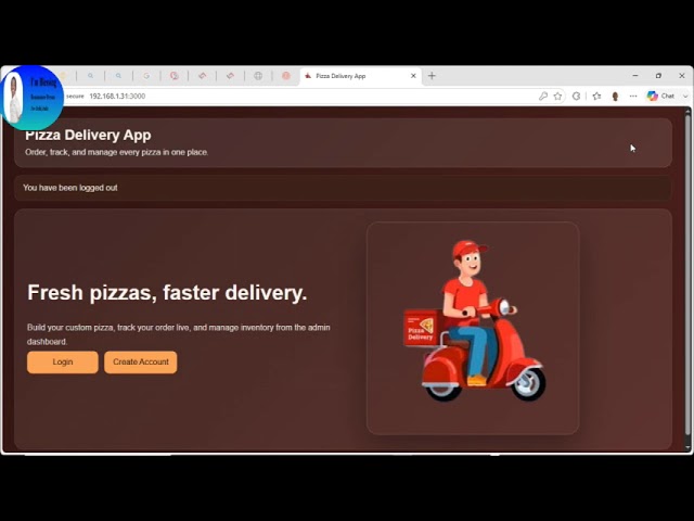 Full-Stack Pizza Delivery App