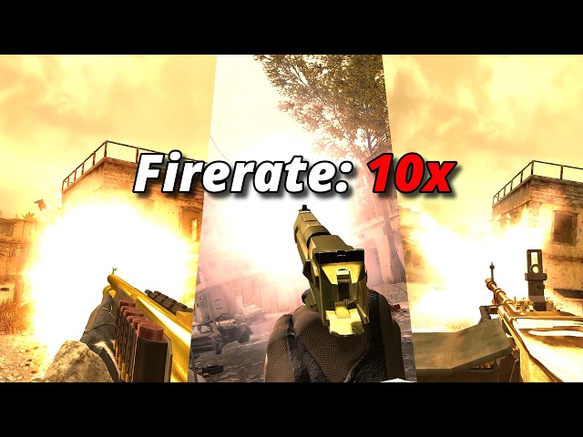 I Gave Every COD4 Gun 10x Fire Rate.