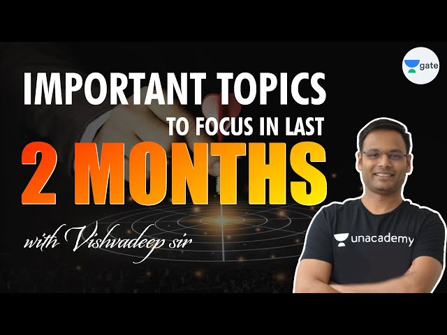 Important Topics to Focus In Last 2 Months | GATE 2021 CSE/IT | Vishvadeep Gothi