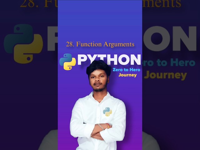 Function Arguments in Python Explained in Telugu | #codewithbala #python #pythonseries #shorts