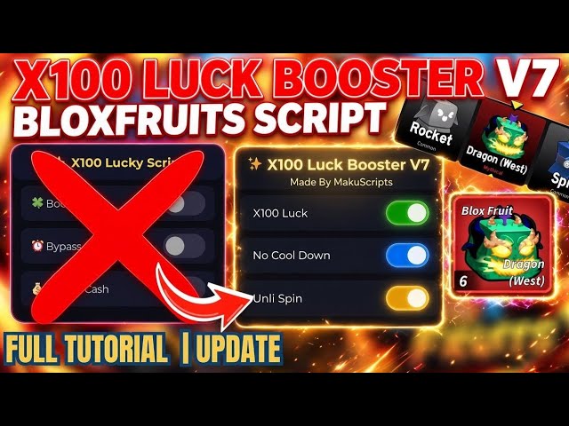 *FULL TUTORIAL* Blox Fruits Luck Booster Script V7 | UPDATE, UNDETECTED, FREE DRAGON