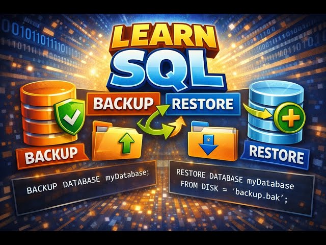 SQL Backup and Restore Explained | How to Protect and Recover Database Data