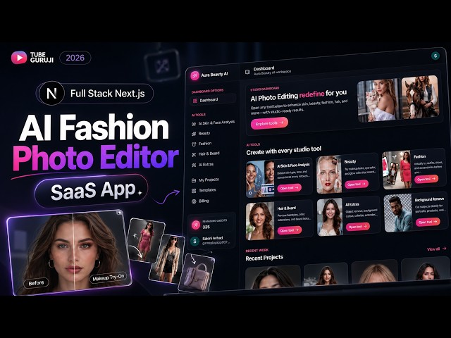 🚀 Build a Full Stack AI Fashion Photo Editor SaaS | Next.js, React, YouCam API & InsForge ✨