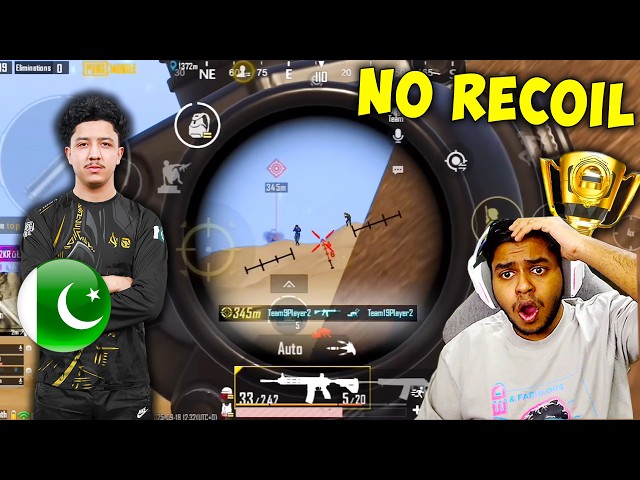 WORLD's RANK 1 M416 + 4X PAKISTAN SPRAY PLAYER?? NO RECOIL CRYPTO BEST Moments in PUBG Mobile