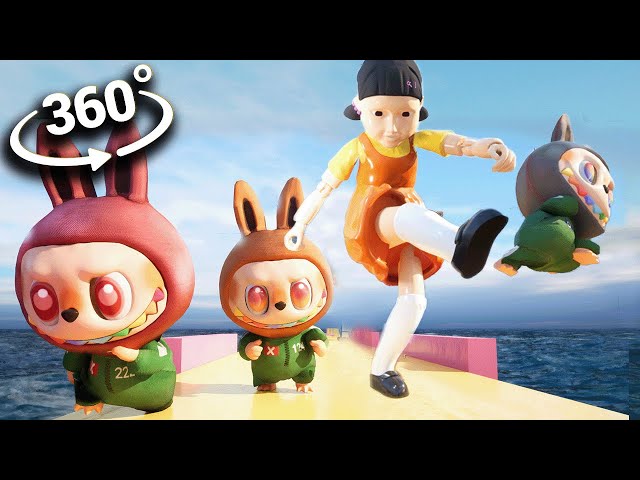 360°VR Squid Game Doll HUNTS Labubu | A REAL-LIFE VR Experience