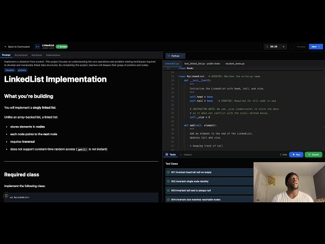 Linked List Implementation Walkthrough