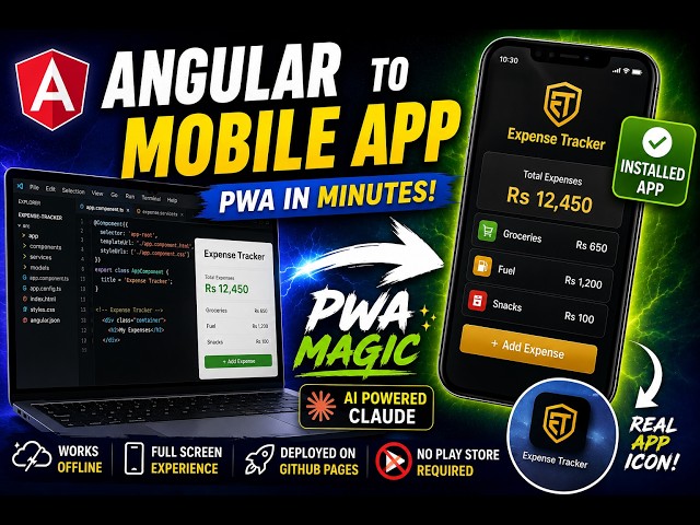 Getting Started with Claude Code | Turning our Angular App into a Mobile PWA -No Native Code Needed!