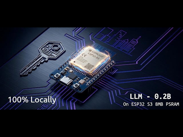 Running a 0.2B LLM on an ESP32 S3 (100% Locally)