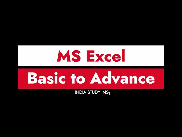 #1 MS Excel - Basic to Advance Complete Course - Lct-1 #excel #exceltips #exceltutorial #exceltricks