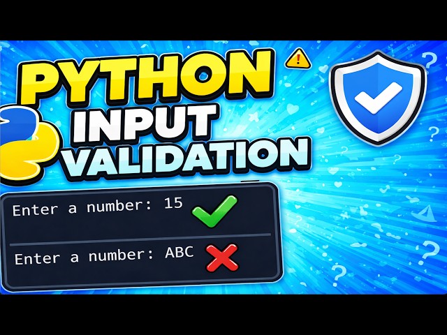 Python Input Validation | Range, Type, Length & Presence Check | Python & GCSE Computer Science