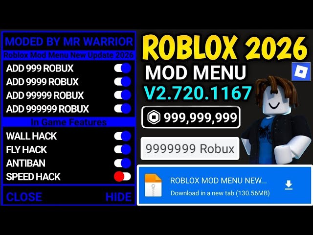Roblox Mod Apk v2.720.1167 Unlimited Robux | Roblox Mod Menu Unlimited Robux | Roblox Mod Menu Apk