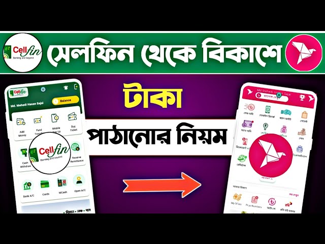 সেলফিন থেকে বিকাশে টাকা ট্রান্সফার || cellfin to other bank fund transfer