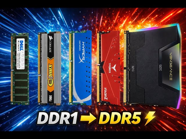 From DDR1 to DDR5 – Which RAM Is Fastest? | RAM Speed Comparison Explained