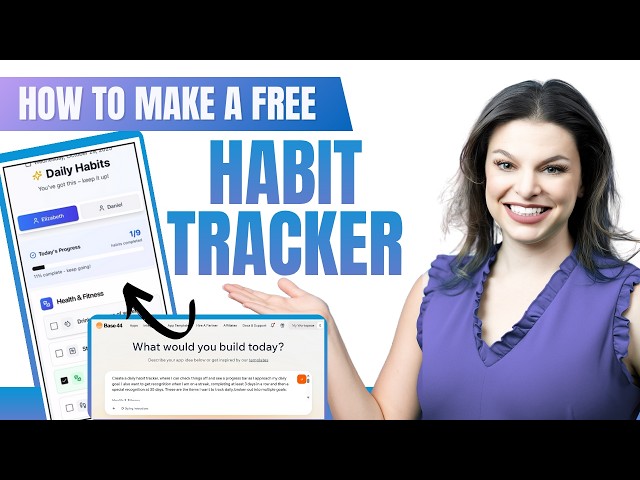 Build a FREE Habit Tracker App with Base44 - No coding required!