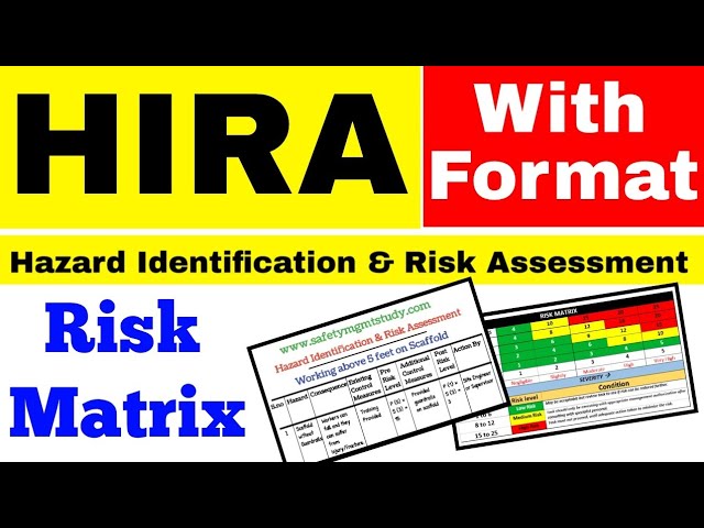 (HIRA) Hazard Identification & Risk Assessment | How to Prepare HIRA | HIRA Format with Risk Matrix