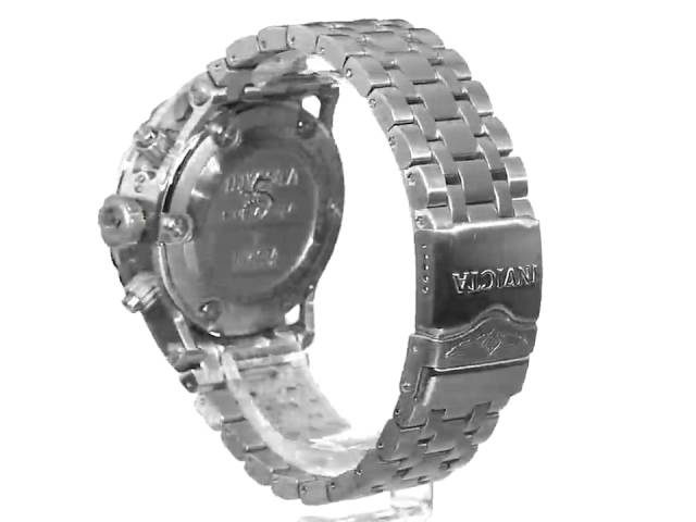 Invicta Men's 1566 Reserve Chronograph Black Dial Stainless Steel Watch