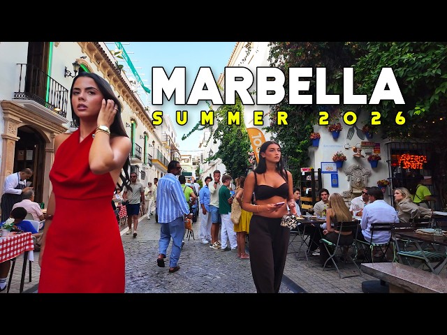 Marbella Spain 🇪🇸 Wonderful Summer 2026 August Update Costa del Sol Walk | Málaga [4K]