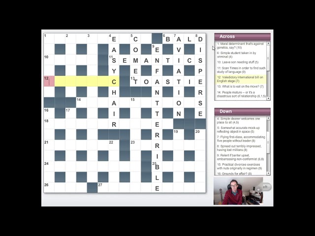 The Daily Telegraph Cryptic Crossword:  A Guided Solve