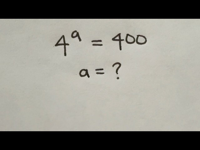 Solve for a in this nice Algebra equation | Math Olympiad Mathematics