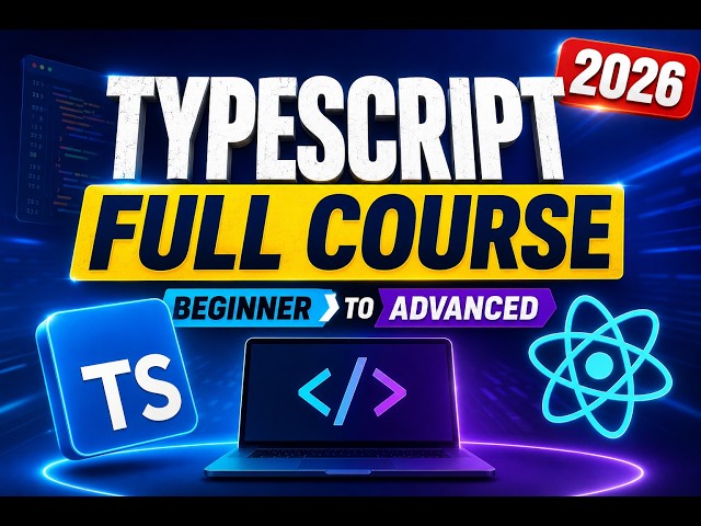 TypeScript Full Course: Beginner to Advanced | Complete TypeScript Tutorial with React Native