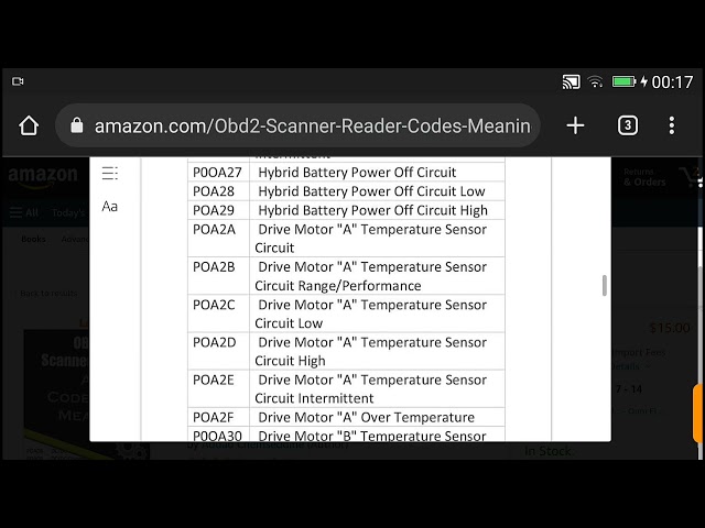 Obd2 Scanner Reader All Codes And Meaning: obd scanner diagnostic tool book to read codes