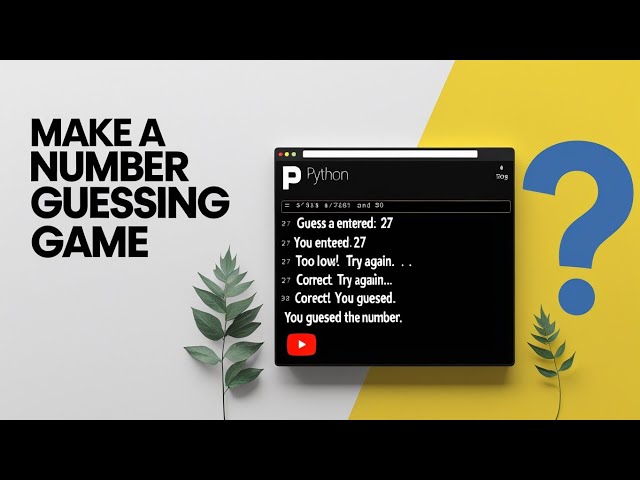 Python Project 3: Number Guessing Game | Fun Beginner Project 🚀