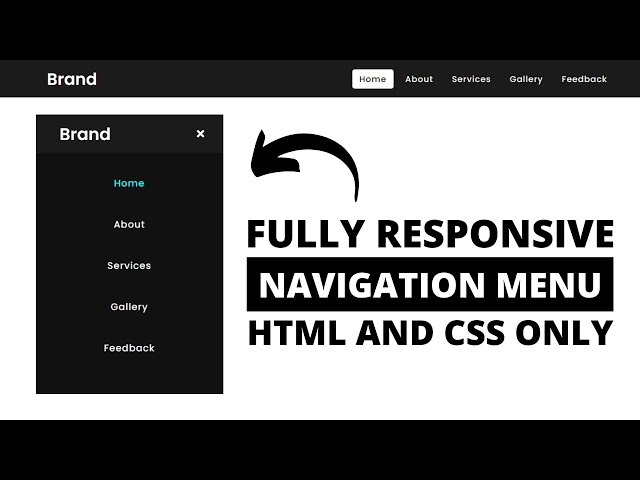 How to Create Responsive Navigation Bar With HTML & CSS in Hindi